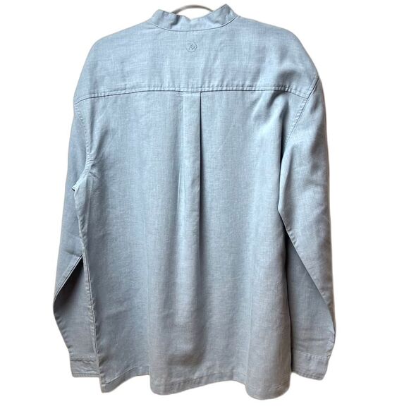 The Gentleman’s Chambray Long Sleeve Blue Size L - Picture 4 of 7